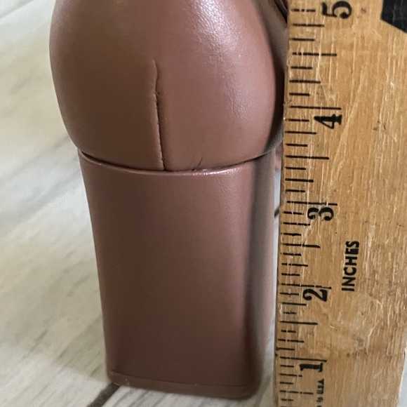 Naturalizer Square Toe Criss Cross Lace  womens dress shoes  size 8 Tan - Picture 9 of 9